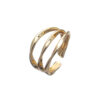 Minimal 925 Sterling Silver Ring Gold Plated